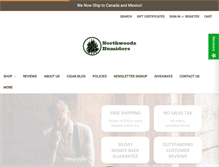 Tablet Screenshot of northwoodshumidors.com